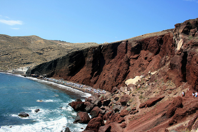 Red Beach in Santorini