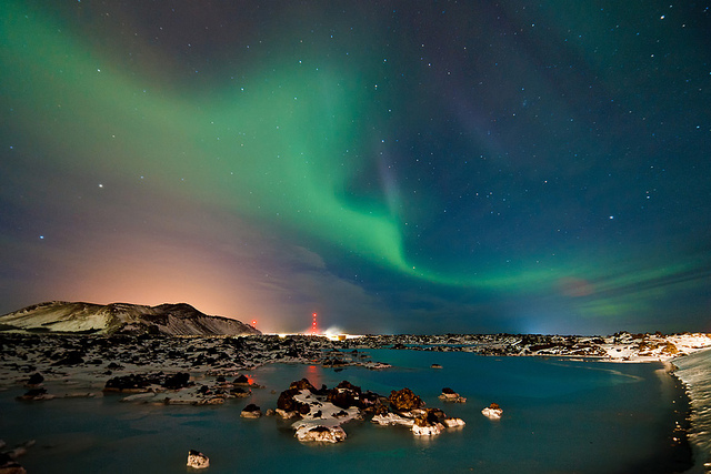 Aurora Borealis at Jökulsárlón Lagoon