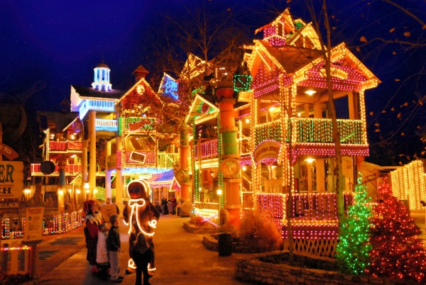 Silver Dollar City at christmas