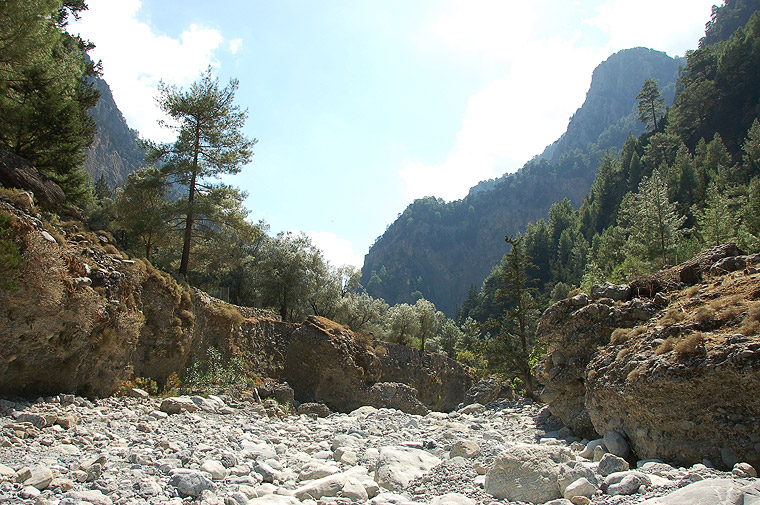 Samaria Gorge on the Greek Island of Crete