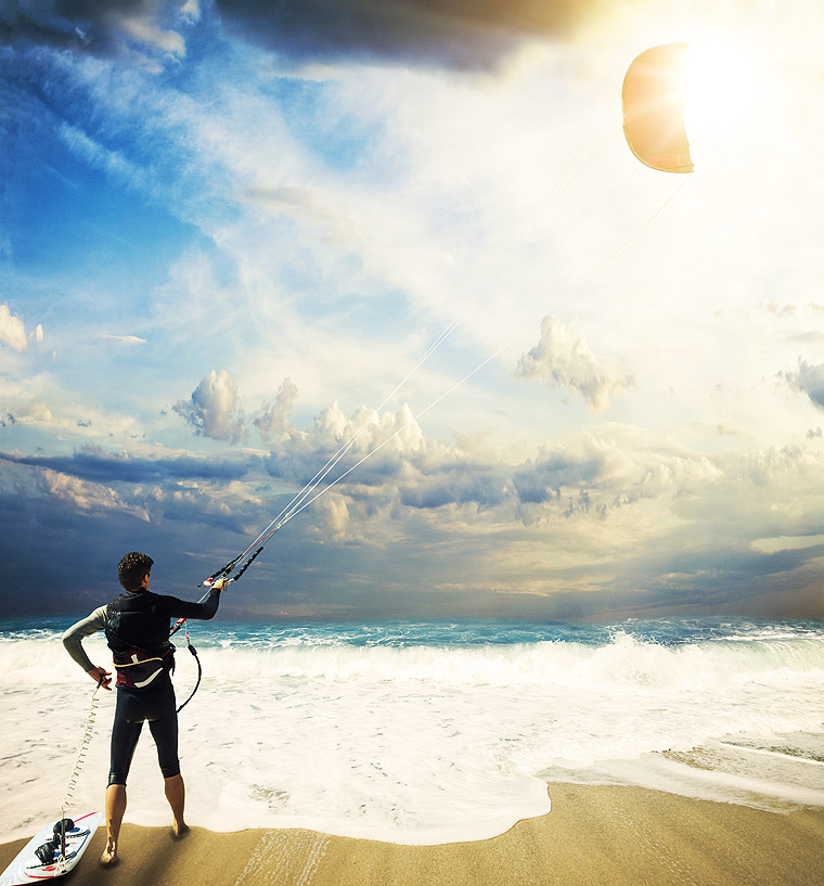 Surfing in the Waters of Lefkada